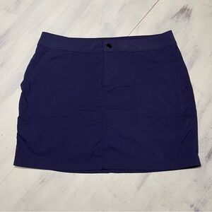 Boston Traders Nylon Active Skort Navy Sz L Bike Short Stretch Liner